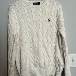 Polo Ralph Lauren Cable-Knit Cotton Crewneck Sweater